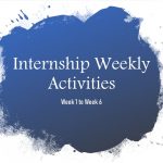 Internship Weekly Marketing Activities