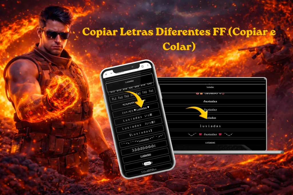 Copiar Letras Diferentes FF (Copiar e Colar)