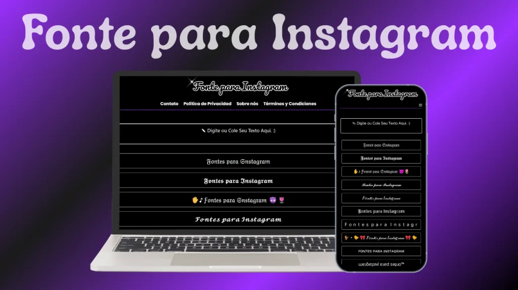 fonte para instagram