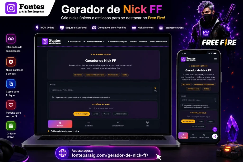 Gerador de Nick FF 